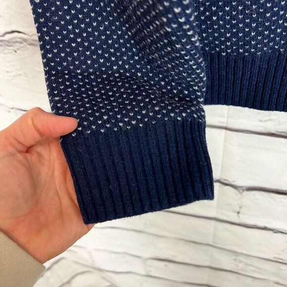 Brooks Brothers Men's Blue Geometric Henley Sweater Size M - Picture 4 of 6